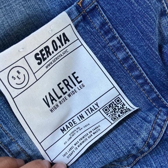 SER.O.YA Valerie Foldover High Rise Wide Leg Jean - Picture 9 of 12